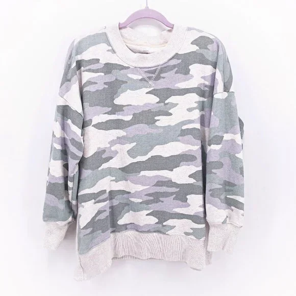 Camo oversized sweatshirt hotsell
